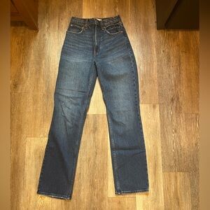 Abercrombie ultra high rise 90s straight leg jeans